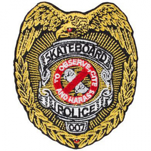 Powell Peralta Skateboard Police Patch