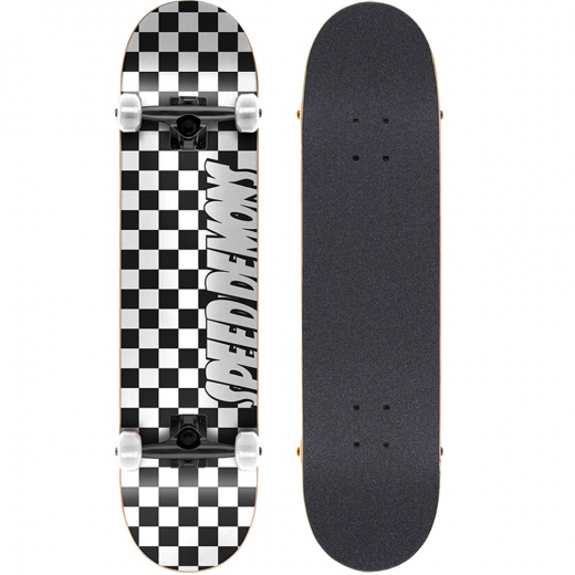 Speed Demons Checkers 8 Skateboard Completo