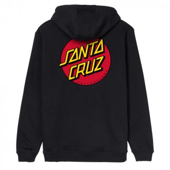 Santa Cruz Classic Dot Chest black Hooded