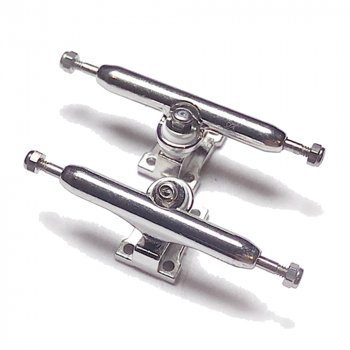 Custom silver 34mm Fingerskate Kit de Ejes
