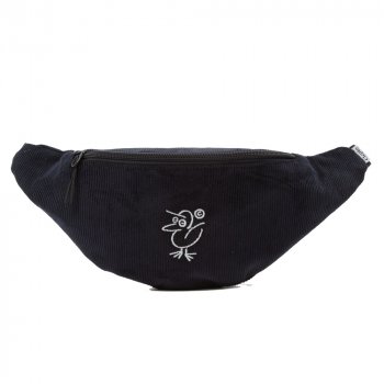 Cleptomanicx Sketch Gull Cord black Hip Bag