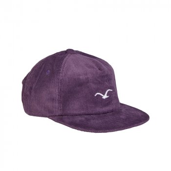 Cleptomanicx Cord Möwe gothic grape Snap Back Cap