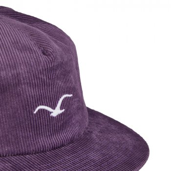 Cleptomanicx Cord Möwe gothic grape Snap Back Gorra
