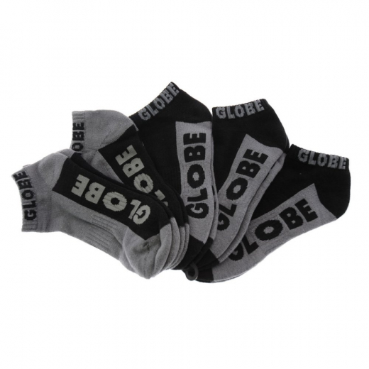 Globe New Tradie black/grey 5er Pack Knöchel Socken