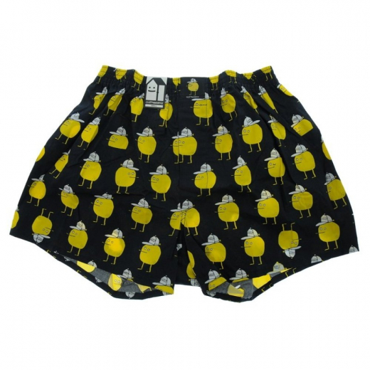 Lousy Livin Zitrone black Boxershort