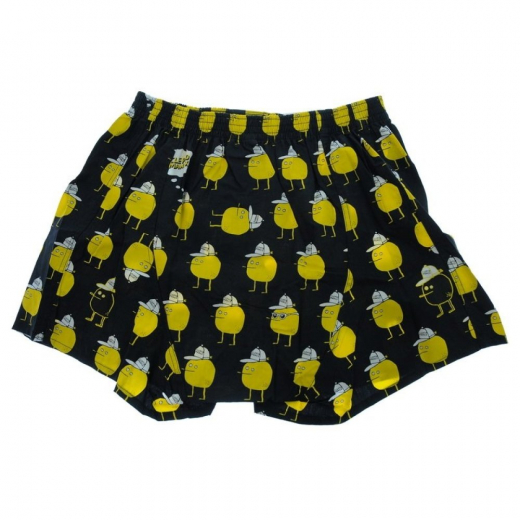 Lousy Livin Zitrone black Boxershort