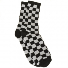 Vans Checkerboard Crew black/white Calcetines