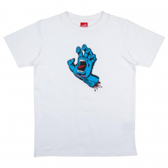 Santa Cruz Screaming Hand white Kids Camiseta